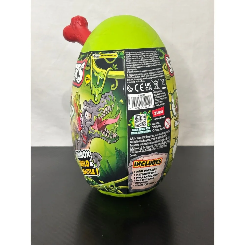 Zuru Smashers Mini Jurassic Lightup Dino Surprise Egg Series 4 Green 74107